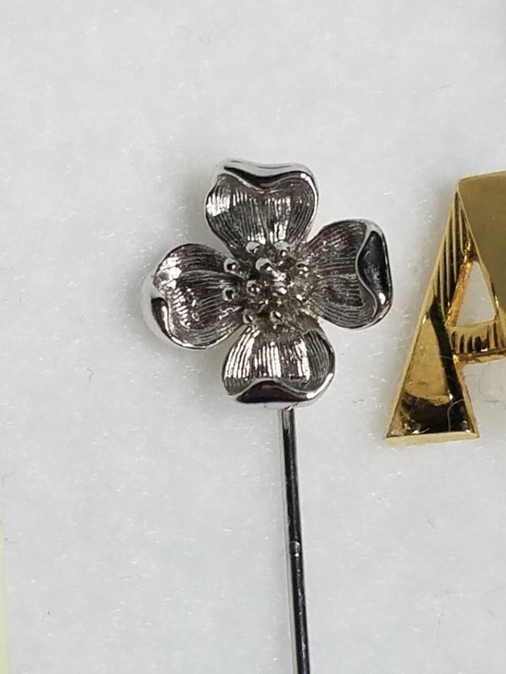 Vintage Hat Pins Lot 6 Crown Trifari Reed & Barton Collector Hatpin Stickpins - Picture 8 of 9